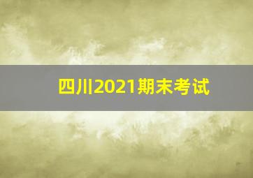 四川2021期末考试