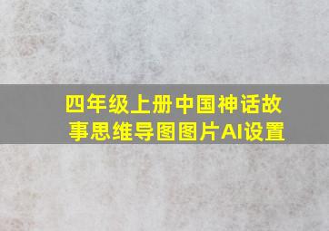 四年级上册中国神话故事思维导图图片AI设置