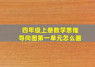 四年级上册数学思维导向图第一单元怎么画