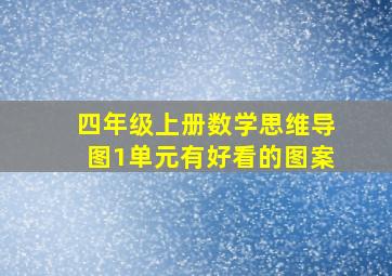 四年级上册数学思维导图1单元有好看的图案