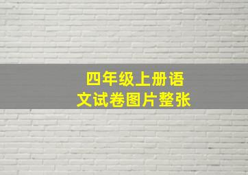 四年级上册语文试卷图片整张