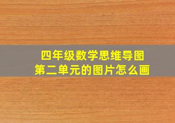 四年级数学思维导图第二单元的图片怎么画