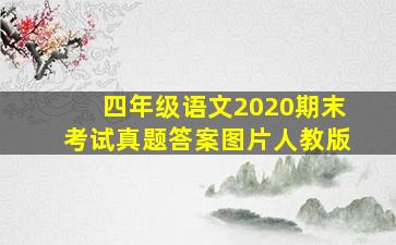 四年级语文2020期末考试真题答案图片人教版