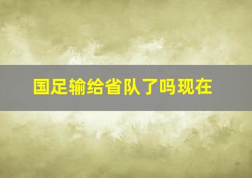 国足输给省队了吗现在