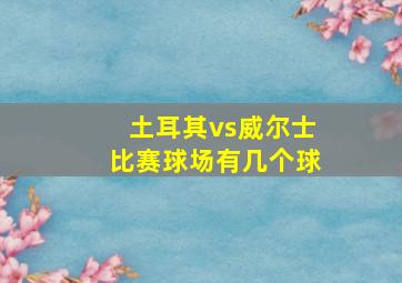 土耳其vs威尔士比赛球场有几个球