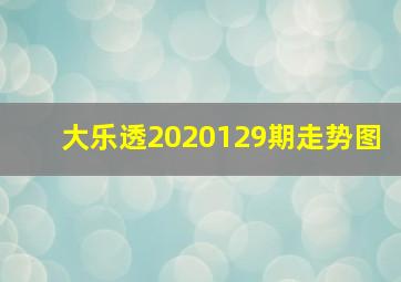 大乐透2020129期走势图