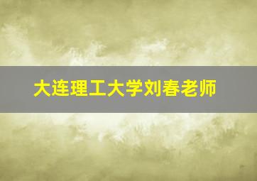 大连理工大学刘春老师