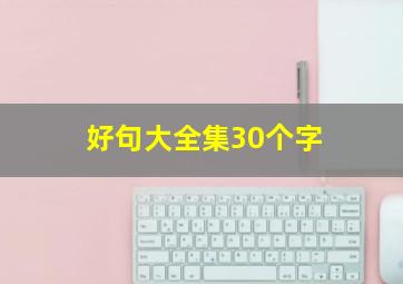 好句大全集30个字