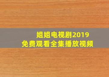 姐姐电视剧2019免费观看全集播放视频