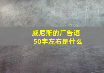 威尼斯的广告语50字左右是什么