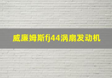 威廉姆斯fj44涡扇发动机