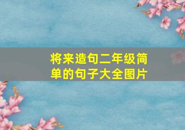 将来造句二年级简单的句子大全图片