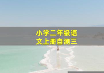 小学二年级语文上册自测三