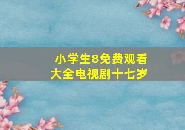 小学生8免费观看大全电视剧十七岁