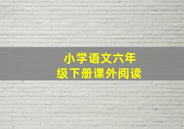 小学语文六年级下册课外阅读