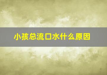 小孩总流口水什么原因