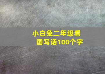 小白兔二年级看图写话100个字