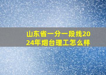 山东省一分一段线2024年烟台理工怎么样