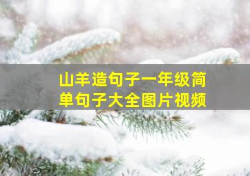 山羊造句子一年级简单句子大全图片视频