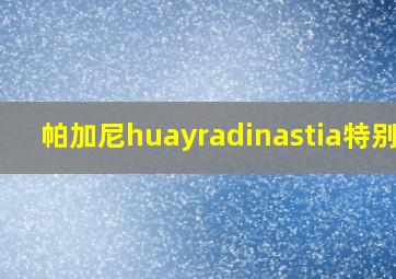 帕加尼huayradinastia特别版