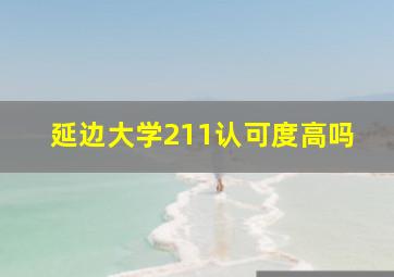 延边大学211认可度高吗