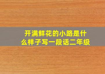 开满鲜花的小路是什么样子写一段话二年级