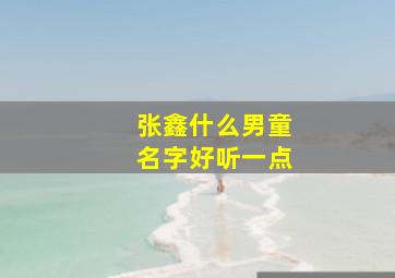 张鑫什么男童名字好听一点