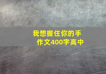 我想握住你的手作文400字高中