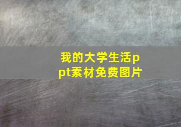 我的大学生活ppt素材免费图片