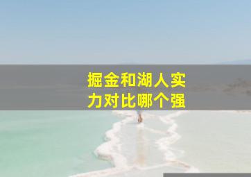 掘金和湖人实力对比哪个强