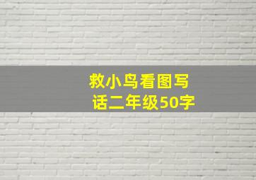 救小鸟看图写话二年级50字