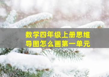 数学四年级上册思维导图怎么画第一单元