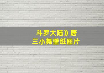 斗罗大陆》唐三小舞壁纸图片