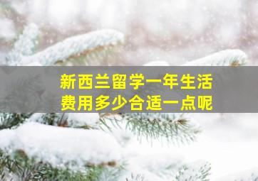 新西兰留学一年生活费用多少合适一点呢