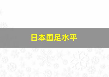 日本国足水平