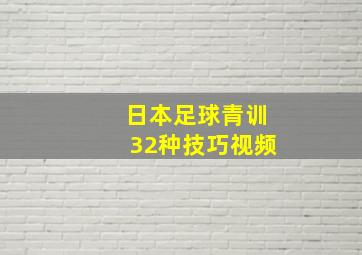 日本足球青训32种技巧视频