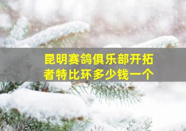 昆明赛鸽俱乐部开拓者特比环多少钱一个