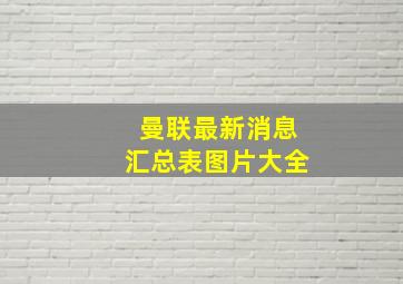 曼联最新消息汇总表图片大全