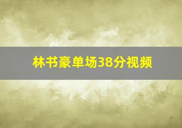 林书豪单场38分视频