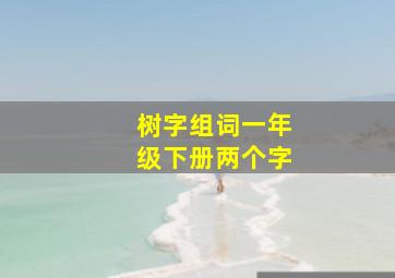 树字组词一年级下册两个字