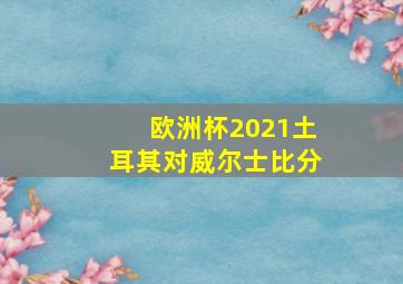 欧洲杯2021土耳其对威尔士比分