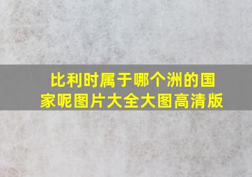 比利时属于哪个洲的国家呢图片大全大图高清版