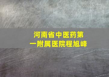 河南省中医药第一附属医院程旭峰