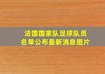 法国国家队足球队员名单公布最新消息图片