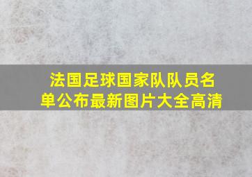 法国足球国家队队员名单公布最新图片大全高清