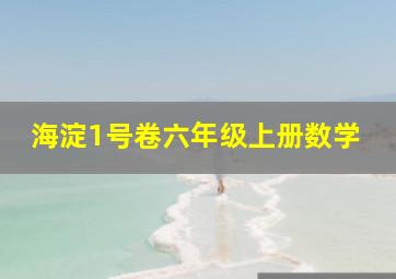 海淀1号卷六年级上册数学