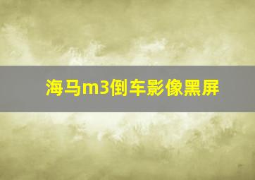 海马m3倒车影像黑屏