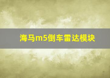 海马m5倒车雷达模块