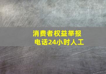 消费者权益举报电话24小时人工