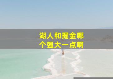 湖人和掘金哪个强大一点啊